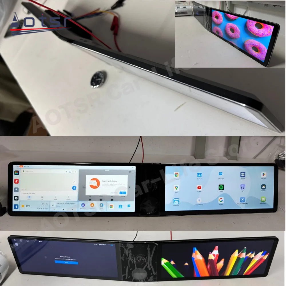 Dual Screen For Volkswagen Sagitar 2019~2022 Android Car Radio Multimedia Player GPS Navigation Accesorios Auto Video Head Uni