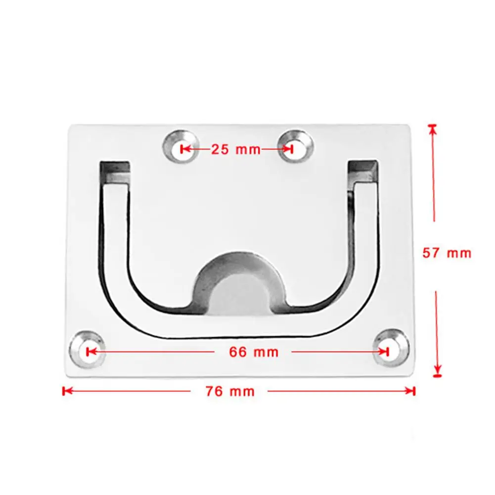 YOUZI Yacht Hardware Marine Floor Buckle 316 Stainless Steel Lift Ring Pull Handle Locker For Yacht Boat Accessories