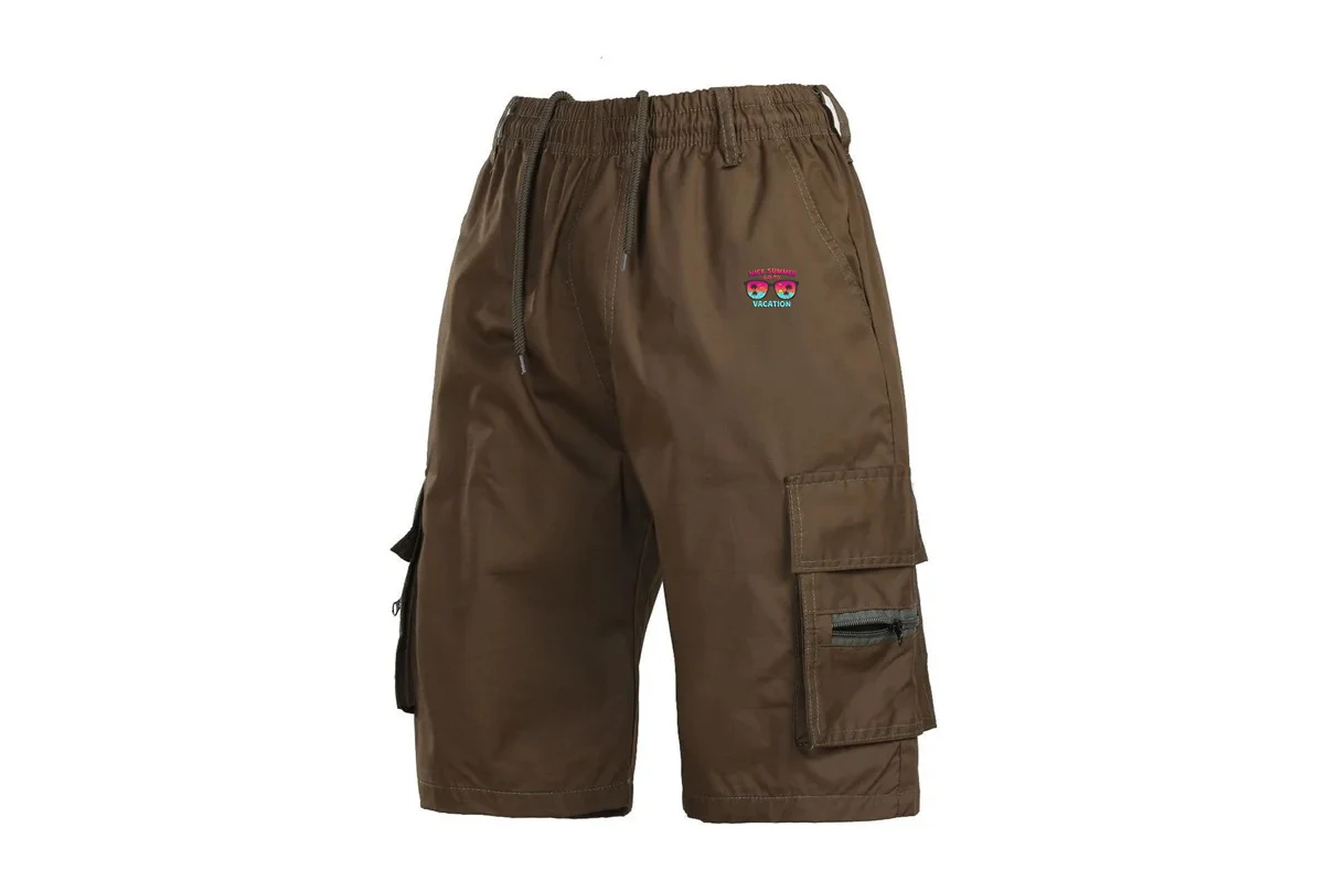 Men's Camouflage Cargo Shorts Casual Loose Work Tooling Shorts Summer Male's Outdoor Knee Length Short Pants