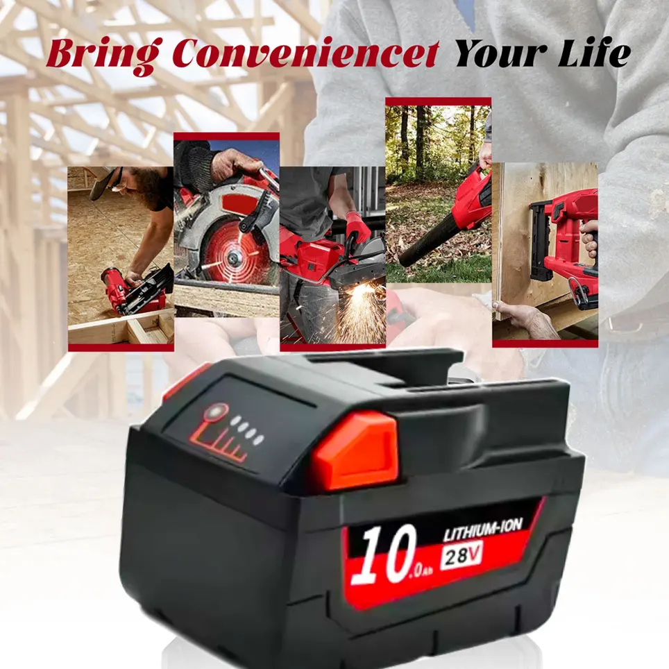 28V 6.0Ah Li-Ion Battery For MILWAUKEE M28 V28 Power 48-11-2830 28Volt Cordless