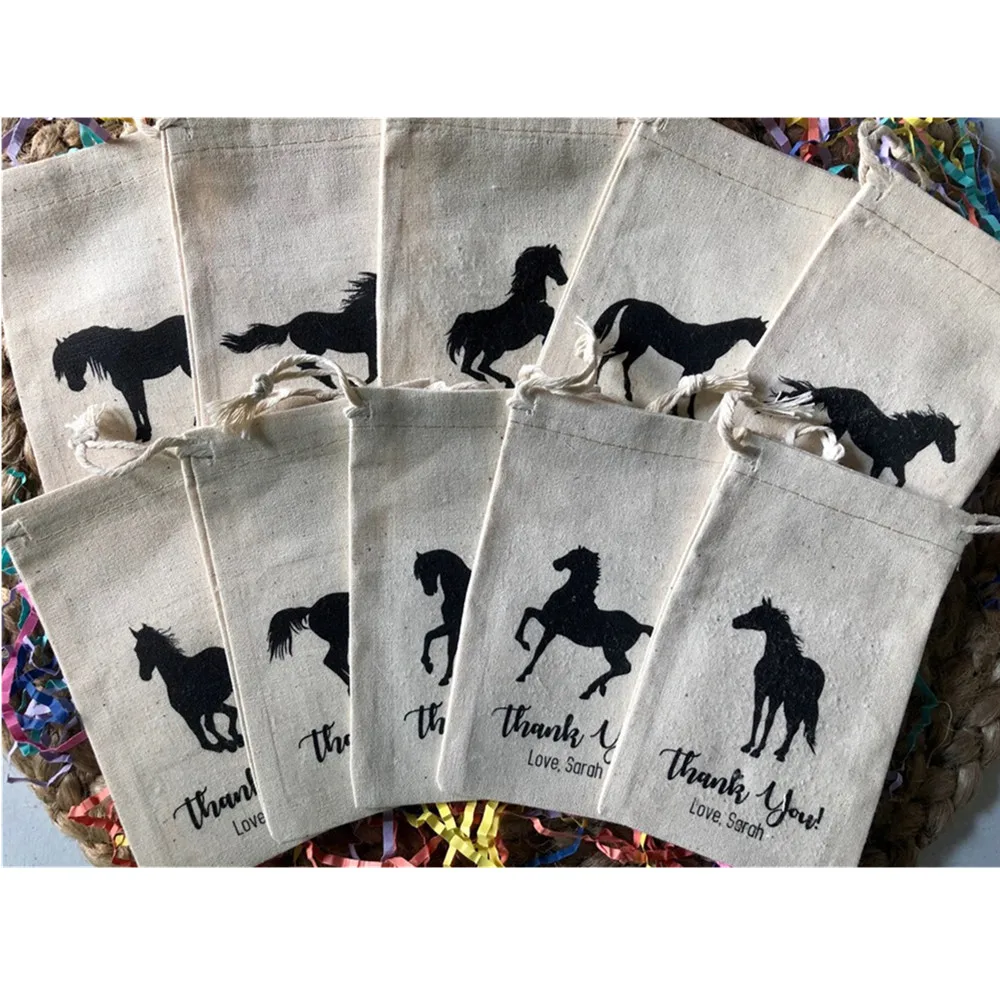 25PCS Personalized Horse Favor Bags (Item 1840A)