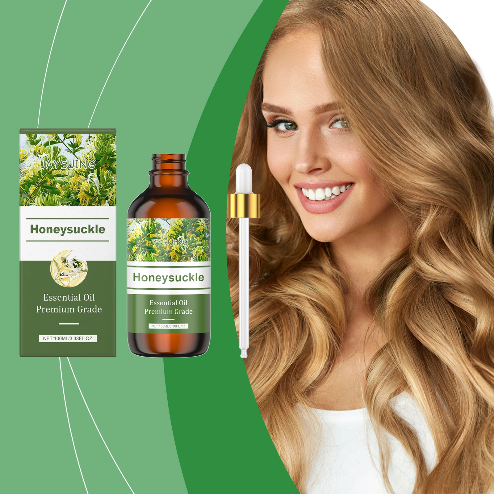 

Honeysuckle Body Care Essential Oil Long Lasting Moisturizing Nourish Scalp Sleep Aid Hair Care Multi Massage Functional Essence