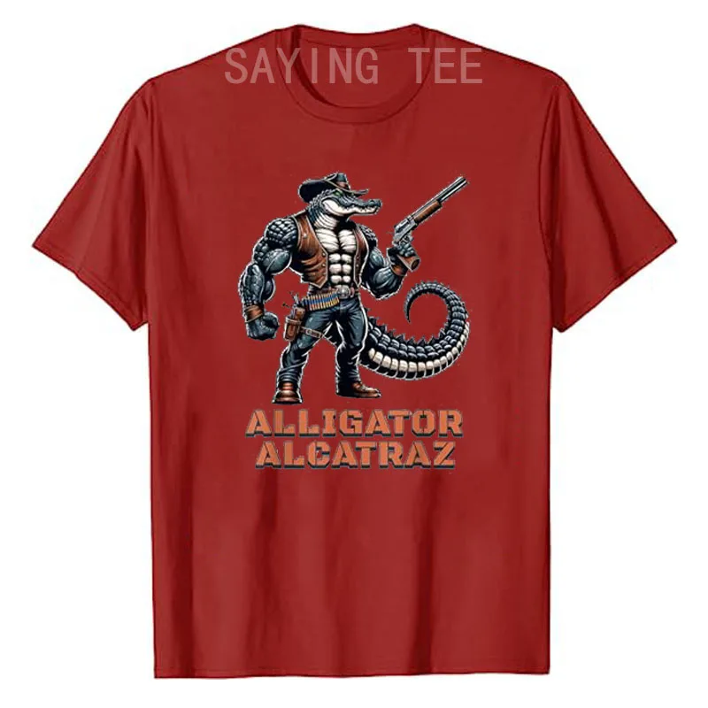 Lustiges Alligator Alcatraz, Florida Everglades Gefängnis-T-Shirt, Humor, politischer Witz, Y2k-Design, Grafik-Outfit, Straßen-Neuheitsgeschenk