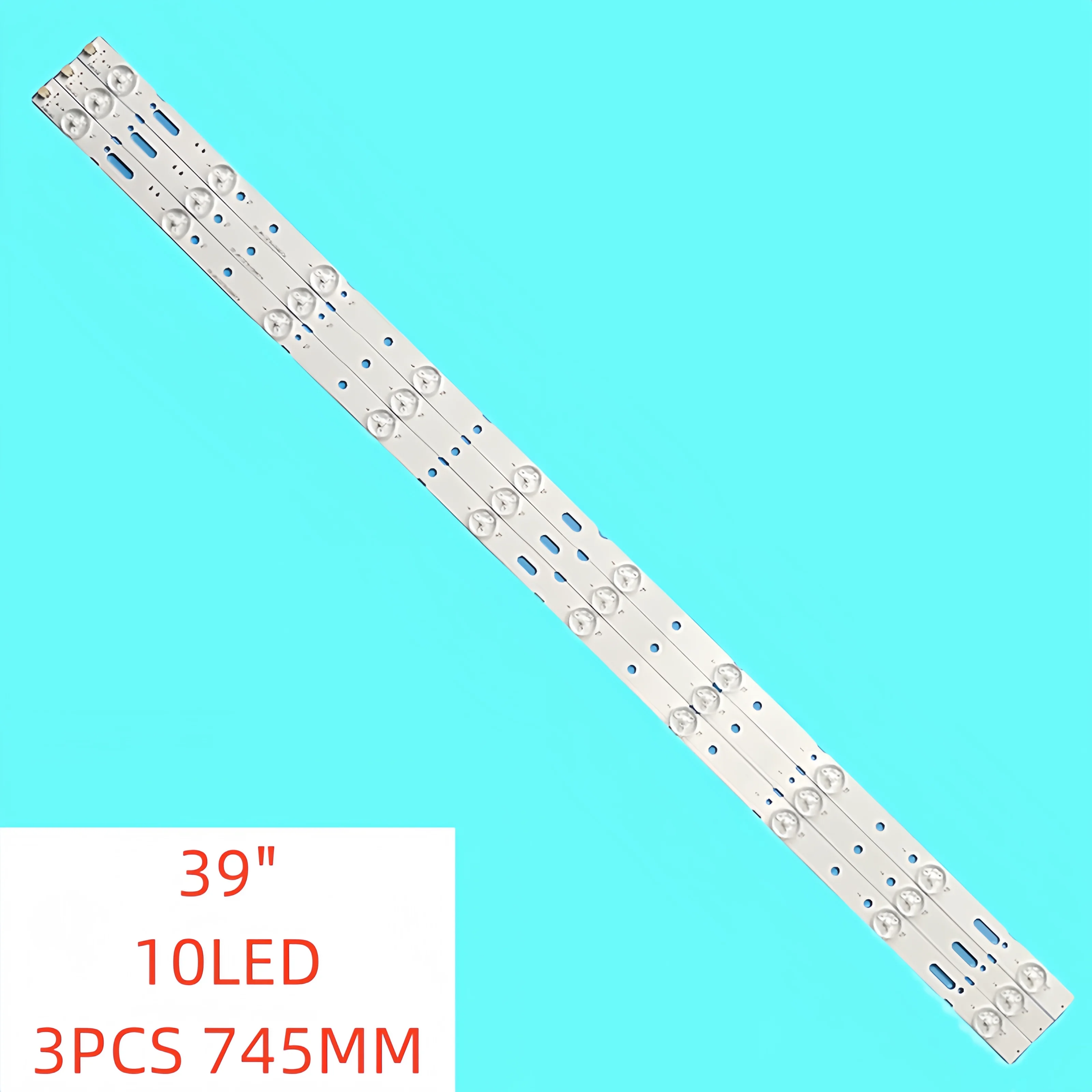 

3pcs/set 10lamp New LED Backlight Strip for 39" TV KJ395D10-ZC14F-01 02 E243157 303KJ395033 303KJ395032 745MM