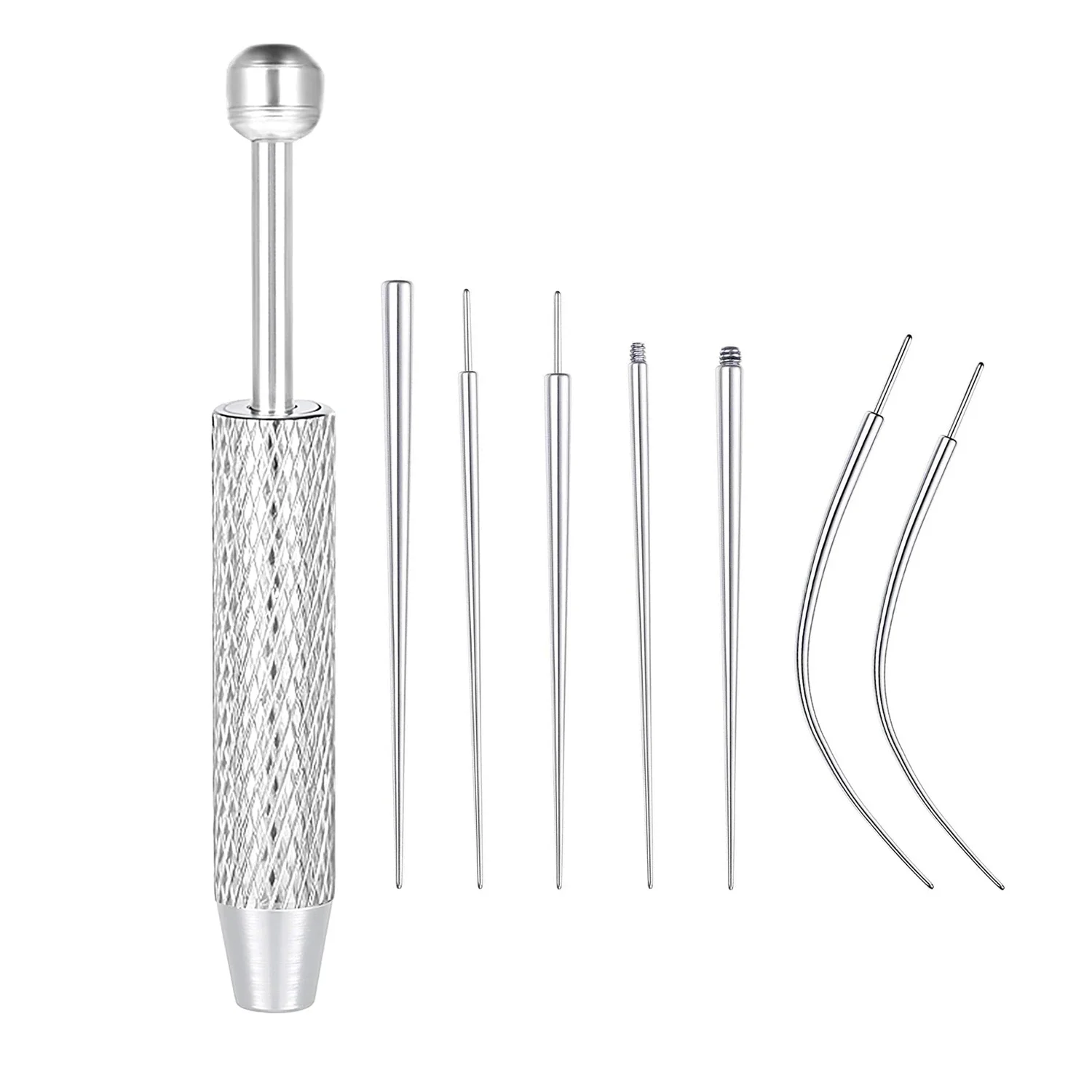 5/6/8PCS Titan Einsetzen Pin Taper für Threadless Schmuck Nasenloch Piercing Taper Push-in Ohrringe körper Piercings Werkzeug