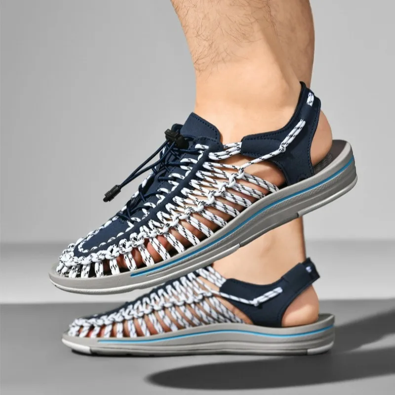 

35-48 Size Fashion Sandals for Men and Women Hollow Weaving Designer Sandals Beach Sandals River Tracing Shoes Men Sneakers 슬리퍼