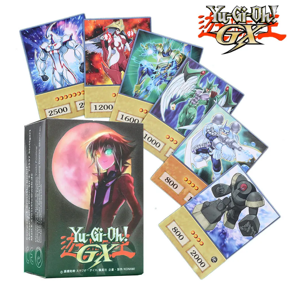 2024 Yu-Gi-Oh аниме карты голубые глаза темный волшебник Exodia Obelisk Slifer Ra Yugioh DM 100 шт. DIY карты детский рождественский подарок