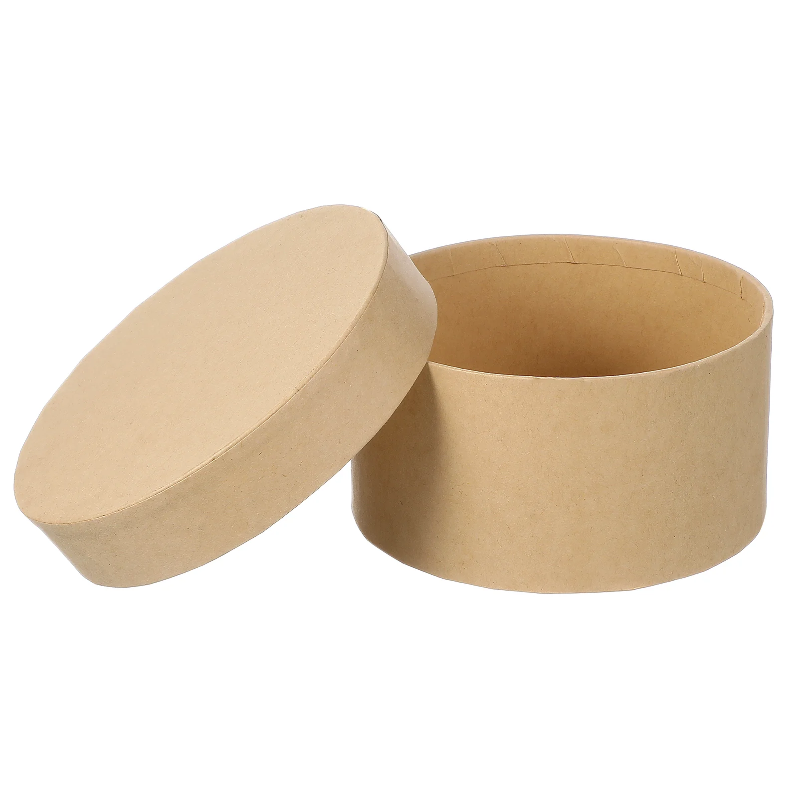 DIY Kraft Paper Box Sweet Cookies Packing Boxes Gift Holder Perfume Wrapping Dessert Containers With Lids Round Multifunctional