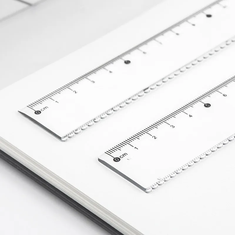 Ensemble de règles Bo faisant appel, dessin transparent multi-spécifications et mesure g 15mm, règle triangulaire, outils d'acquisition de livres, ensemble de 4 pièces