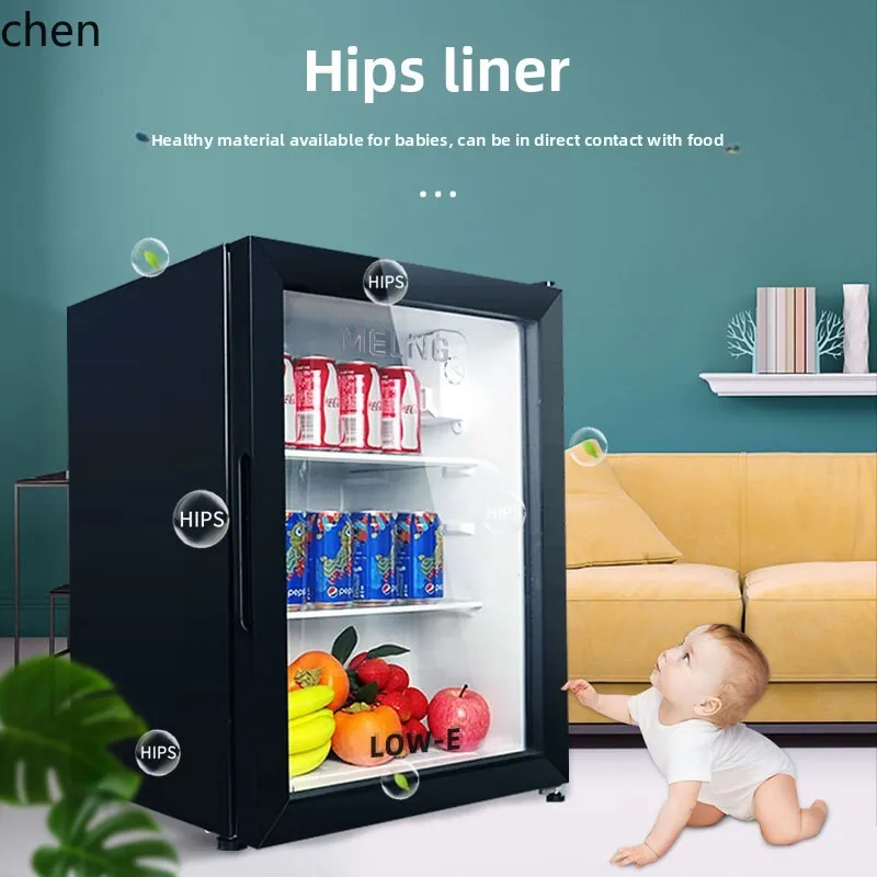 HXL Ice Bar ตู้เย็นขนาดเล็กในครัวเรือนสํานักงานเครื่องดื่มไวน์แดงตู้เย็นขนาดเล็ก