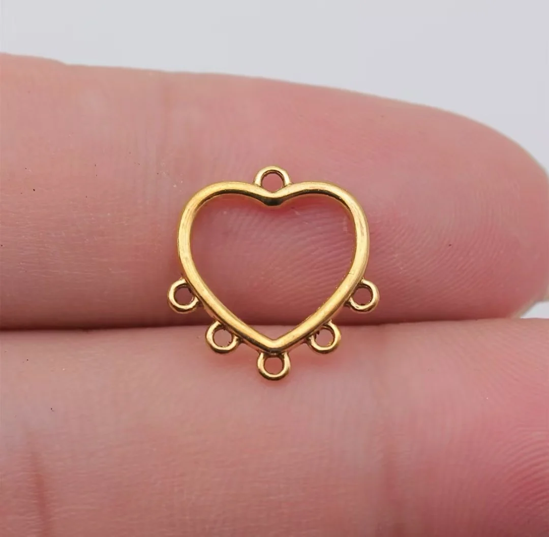 

70pcs 15x14mm Zinc alloy metal tibetan silver,antiqued bronze,antiqued gold plated connector T1026 for jewelry making