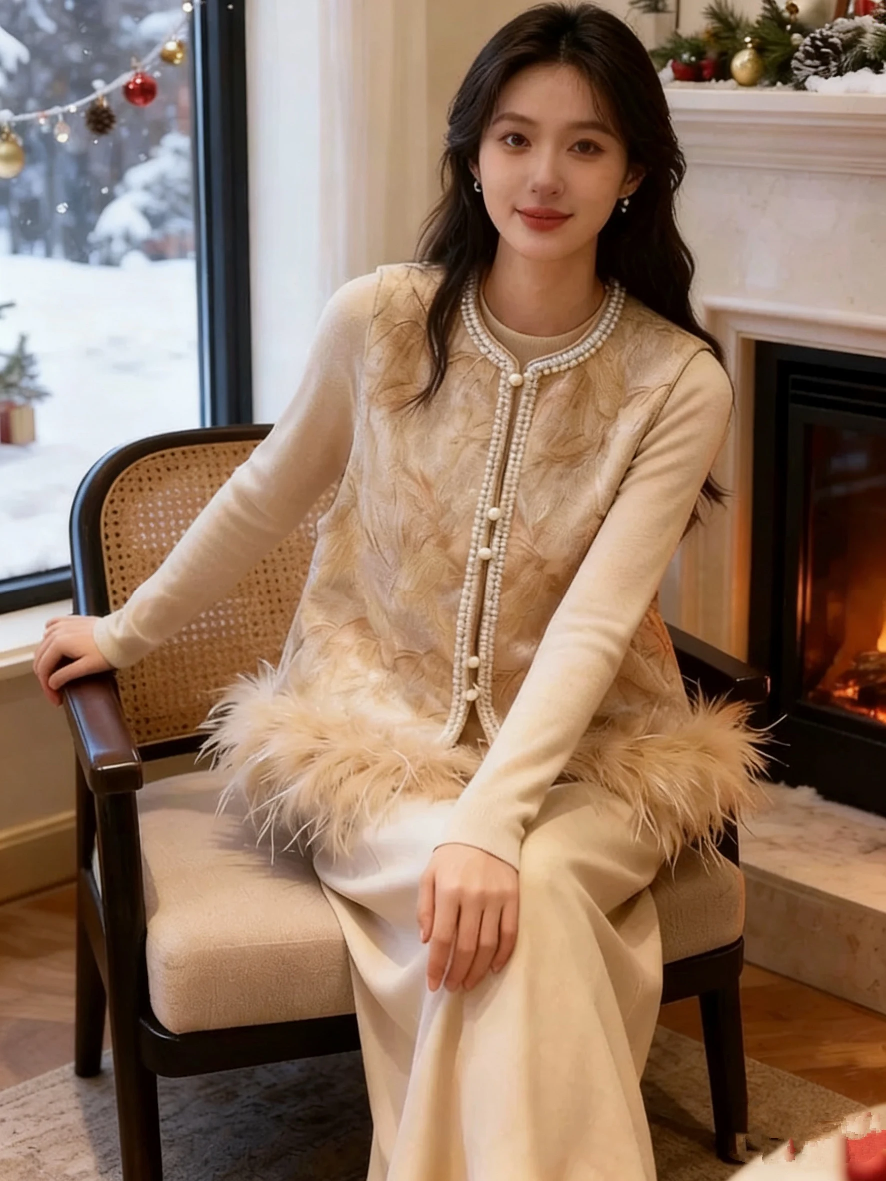 

Новая женская куртка-жилет в китайском стиле с вышивкой, осенне-зимняя, премиум-класса, в национальном стиле, верхняя одежда