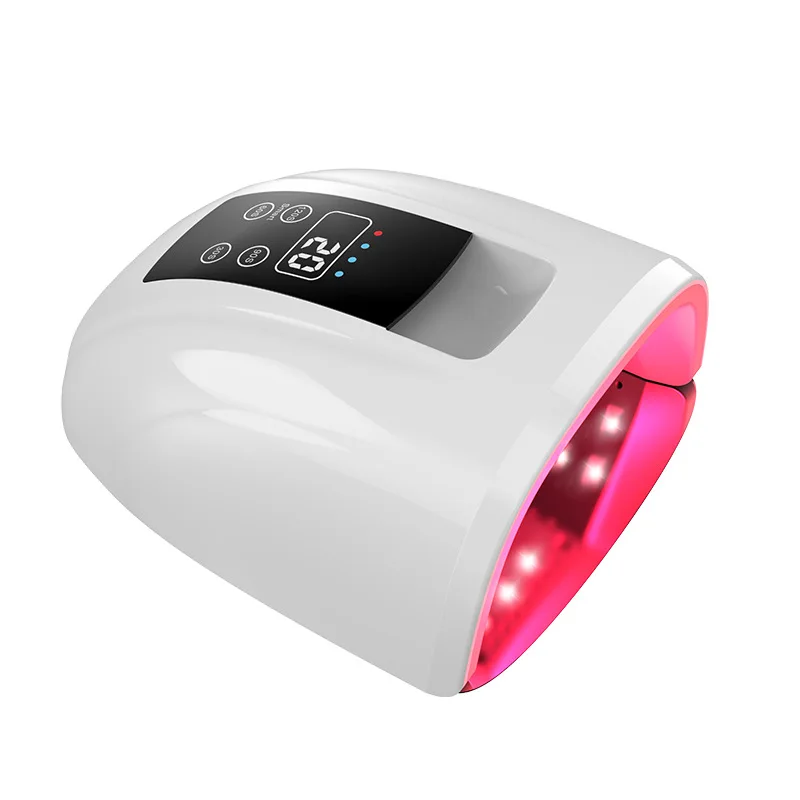 15600Mah 90W Oplaadbare Uv Led Nail Lamp Met Handvat Draadloze Gel Lak Droger Uv Licht Voor Nagels Draadloze nail Uv Led Lamp