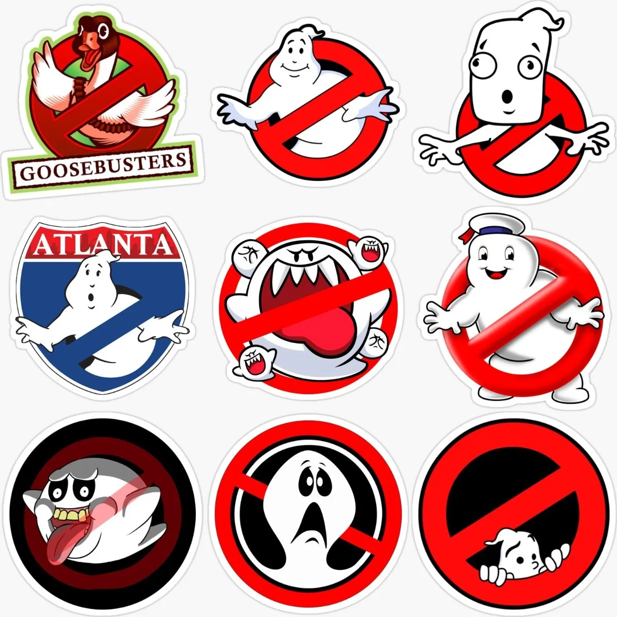 Ghostbusters Catoon Creative Sticker Accessories for Covered Scratch Decorate Car Bicycle Window Wall Truck Off-road Van