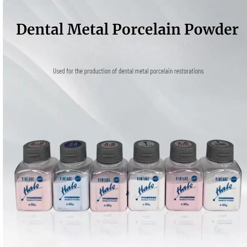 50g/bottle Shofu Dental Metal Porcelain Powder Halo Porcelain Powder Crack Resistance Low Shrinkage Double Melted Glass Matrix