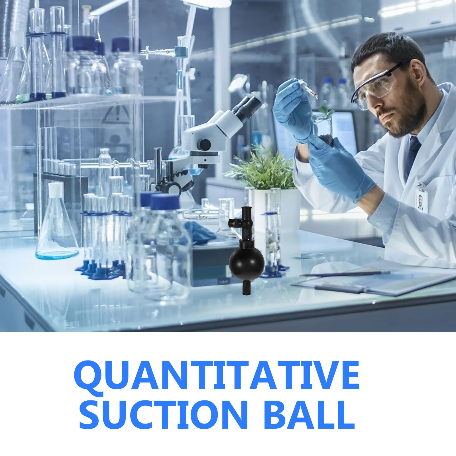 Seringa quantitativa da luz da bulbo do enchimento da pipeta da arruela do laboratório da bola de sucção para o gel de sílica