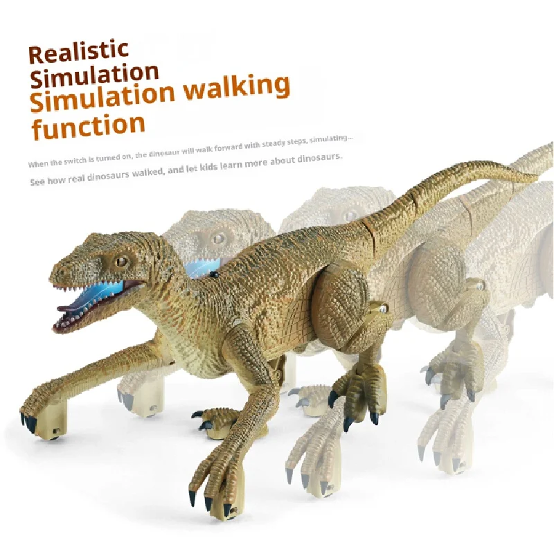 Zdalnie Sterowany Dinozaur Zabawka Elektryczny Chodzący Krzyczący Velociraptor T-Rex Model Zwierzęcia Jurajskiego dla Przyjaciela Najlepszy Prezent