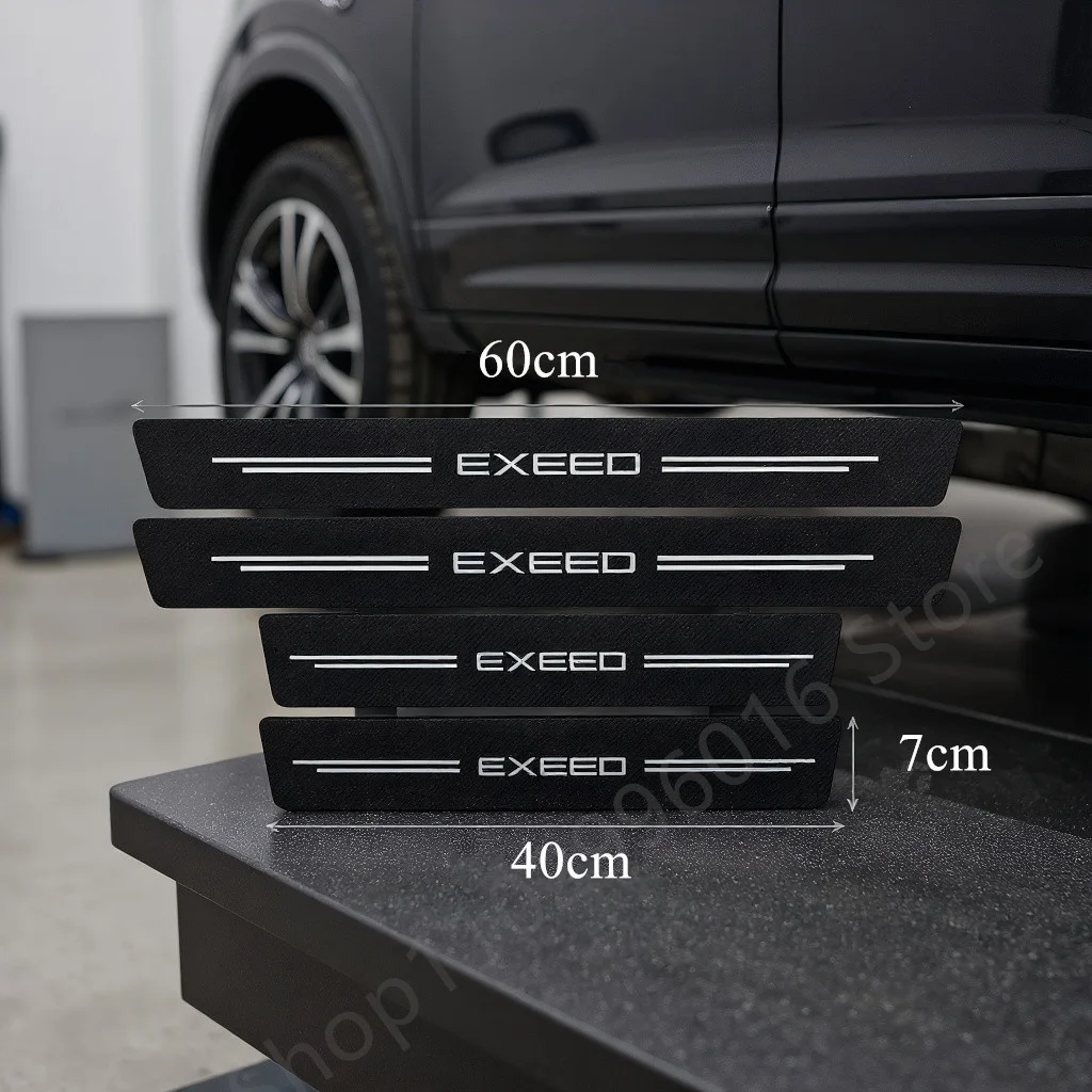

For Chery Exeed RX TX txl rx lx VX 2020 2023 2024 Car Door Sill Sticker Carbon Fiber Threshold Strip Anti Scratch Accessories