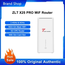 ZLT-X25 Pro Roteador WiFi, Mode Dual Signal Booster, Repetidor Estender, 2.4GHz e 5GHz Band, Amplificador Gigabit, NSA e SA, Original