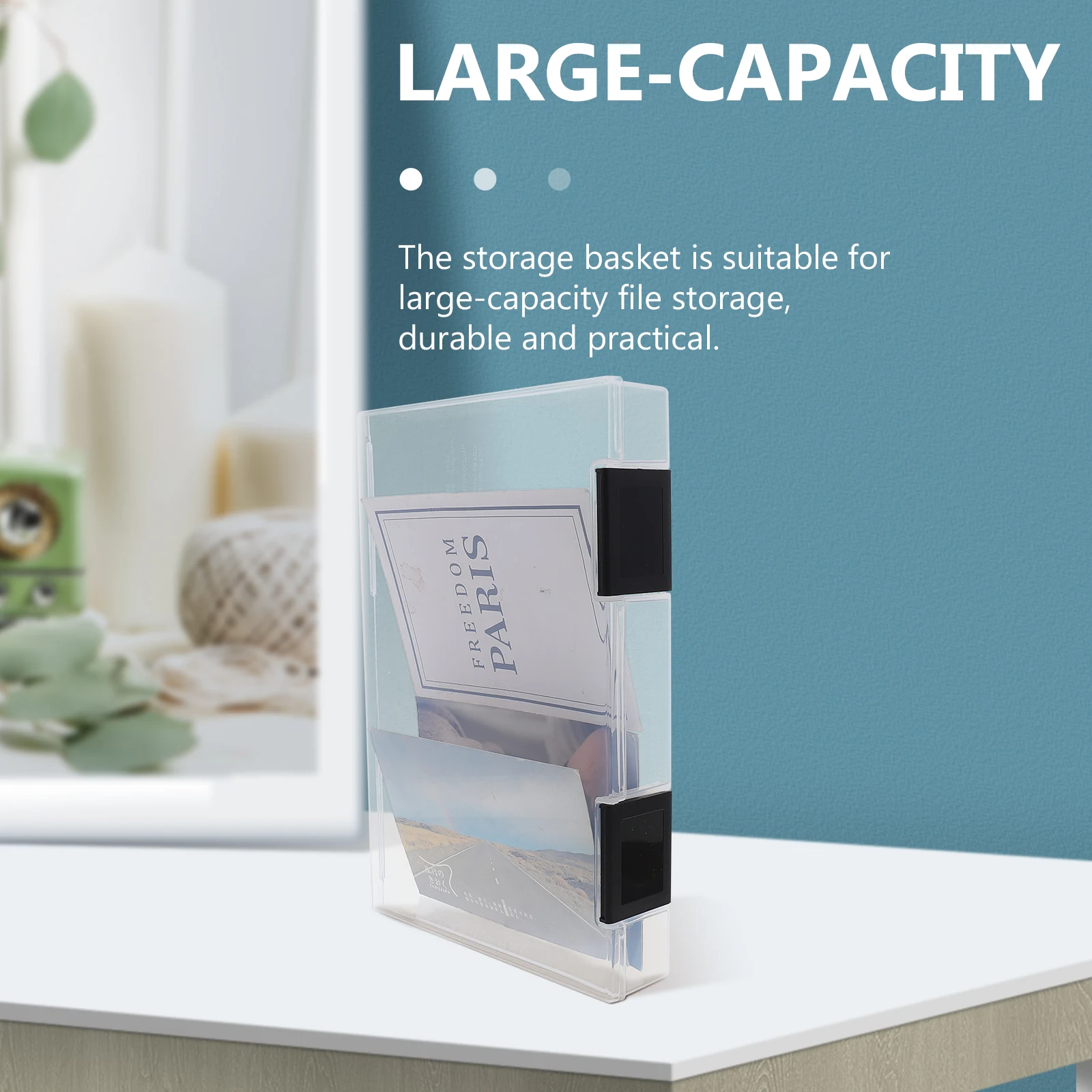 1 قطعة A5 صندوق ملفات صندوق تخزين ورقي منظم مستندات بلاستيكي مكتب المنزل استخدام خفيفة الوزن القلم ورقة حقيبة للتخزين