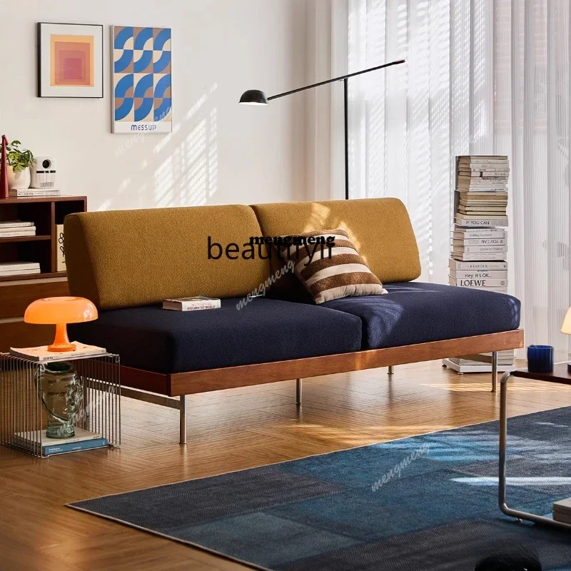 

ss8350 Тканевый диван для гостиной, современный простой, легкий, роскошный, прямой ряд, средневековый диван из цельного дерева для трех человек