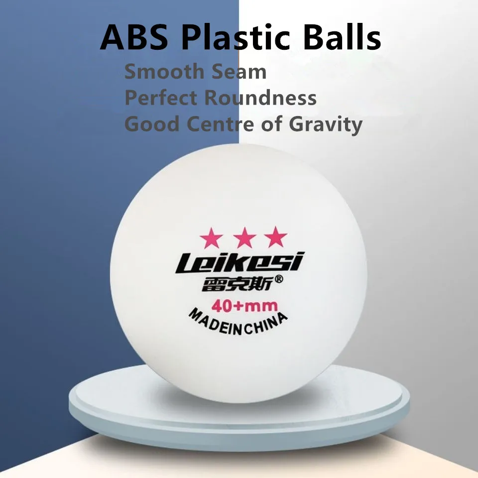 72/144pcs High Quality 3 Star Ping Pong Balls Leikesi 40+mm Cost-effective ABS Table Tennis Training Balls
