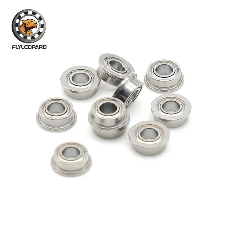2PCS F683ZZ Bearings ABEC-7 3x7x3 mm High Precision Metal Shielded Flanged Ball Bearing