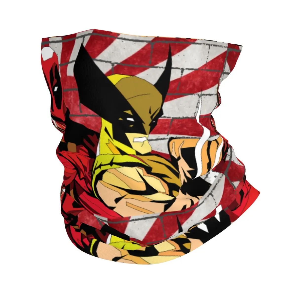 Popular Movies Bandana Neck Gaiter Printed Motocross Deadpool & Wolverine Face Scarf Multifunctional Headwear Cycling Unisex