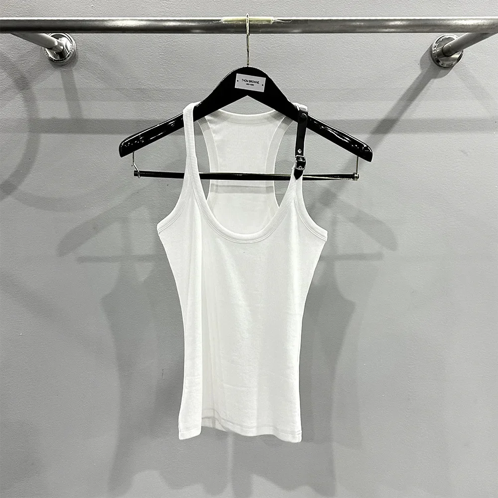 Owens Vest Women High Street Wear Sexy Rick Camisole Streetwear Belt Top Casual Outdoor Sweatshirt High Quality RO Wear