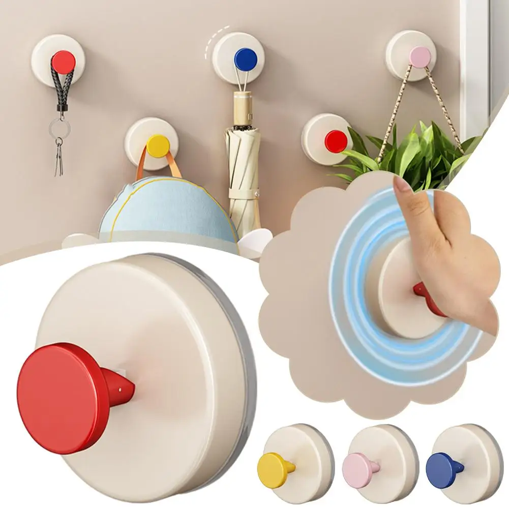 1 pçs punch-livre ventosa gancho resistente montagem na parede de armazenamento toalha acessórios cabide dopamina casa adesivo reutilizável hoo o9p6