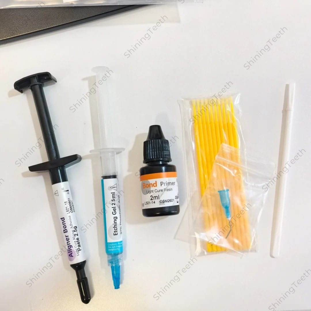 Dental Light Cure Orthodontic Adhesive Paste for Bond Clear Aligner Attachments 2.5g