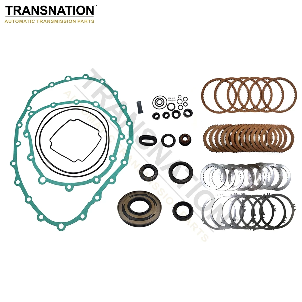 Transnation 0AW Auto Transmission Rebuild Kit Overhaul Seals Rings Gaskets With Clutch Plate Fit For VW AUDI A4 A5 2011-UP