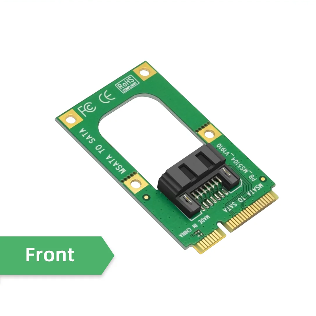 MSATA to SATA Adapter Card Mini SATA to 7PIN SSD Converter SATA3.0 Interface Expansion Card for Laptop 2.5 Inch Hard Drive
