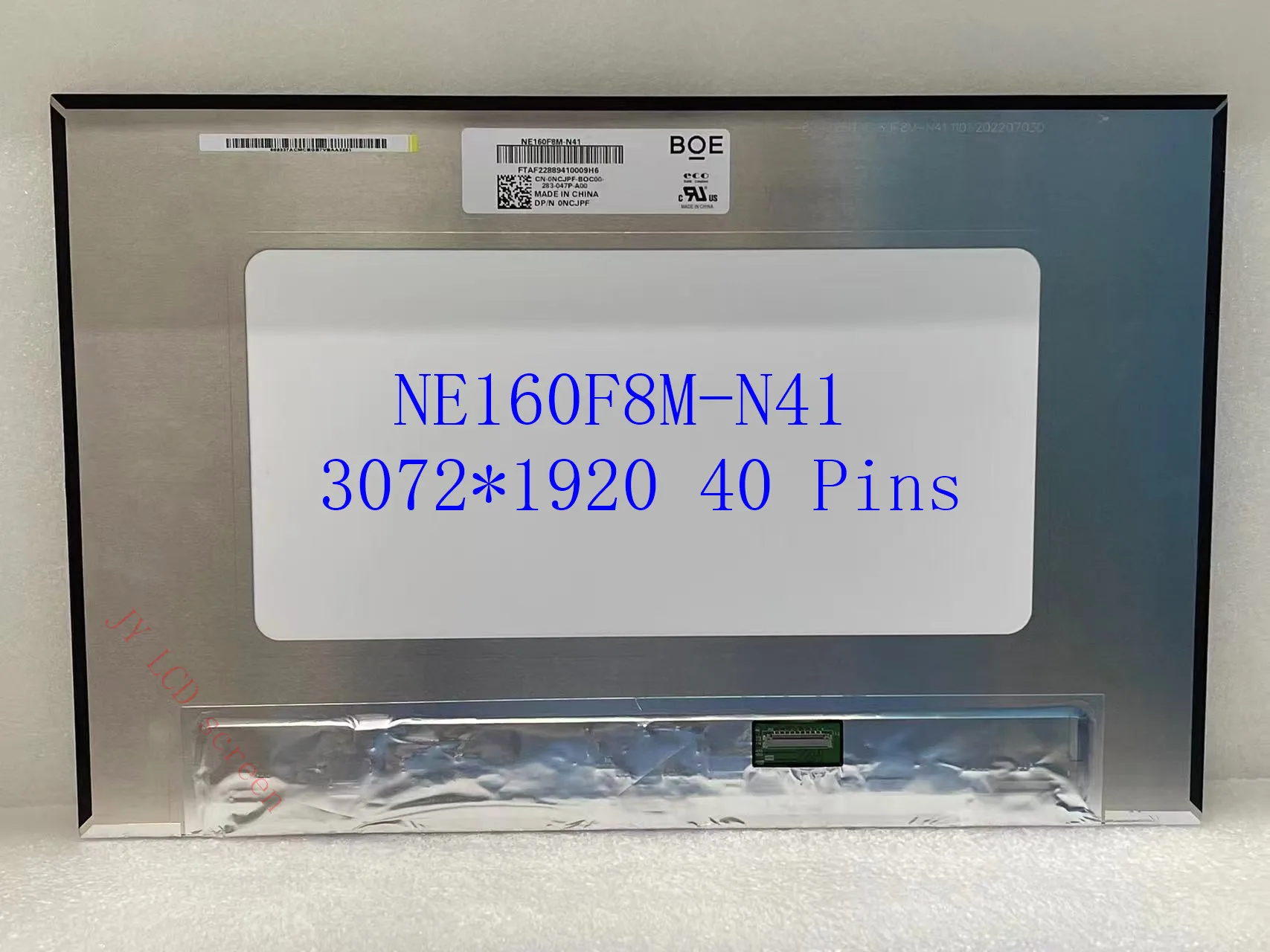 

16-дюймовый тонкий ЖК-экран для ноутбука NE160F8M-N41 NE160F8M N41 B160QAN01.0 3072*1920 40-контактная IPS-панель для Dell Inspiron 16 7610 5625