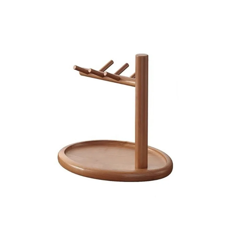 

Large Capacity Wooden Storage Rack Space Saving Decorative Keys Glasses Storage Rack Waterproof Moisture-proof Makeup Organizer