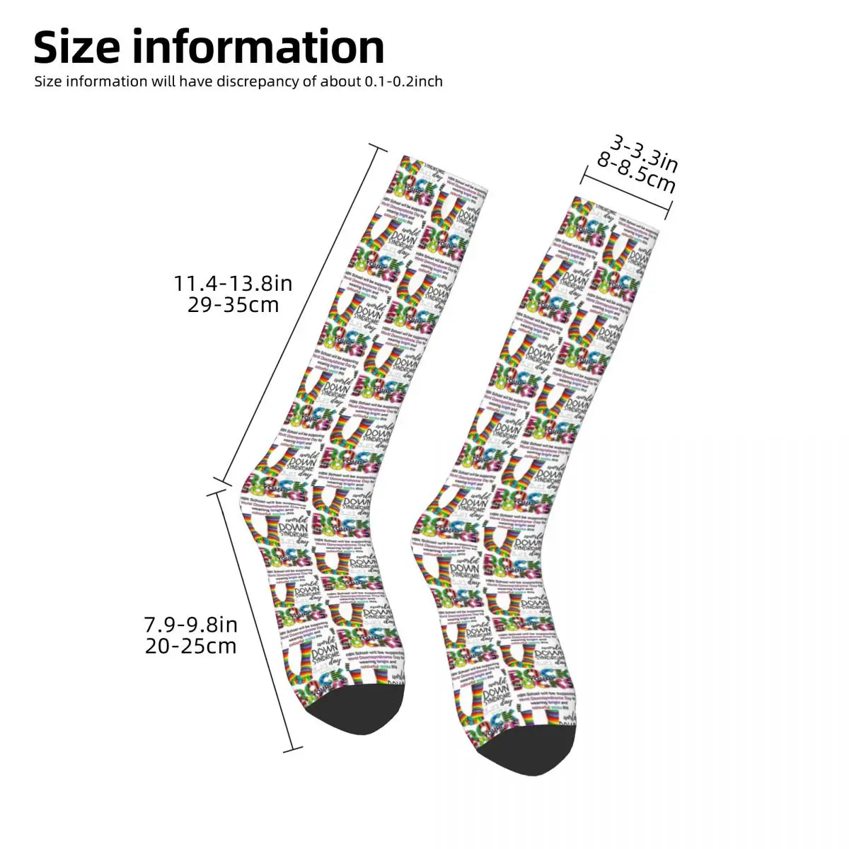 21 March World Down Syndrome Day Socks Harajuku Super Soft Stockings All Season Long Socks for Man's Woman's Christmas Gifts