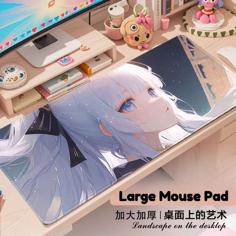 

Anime Sexy Girl Mouse Pads Gaming Desk Accessories Rubber Customized Laptop Pc Big Mousepad Speed Gamer Keyboard Desk Mat Gift
