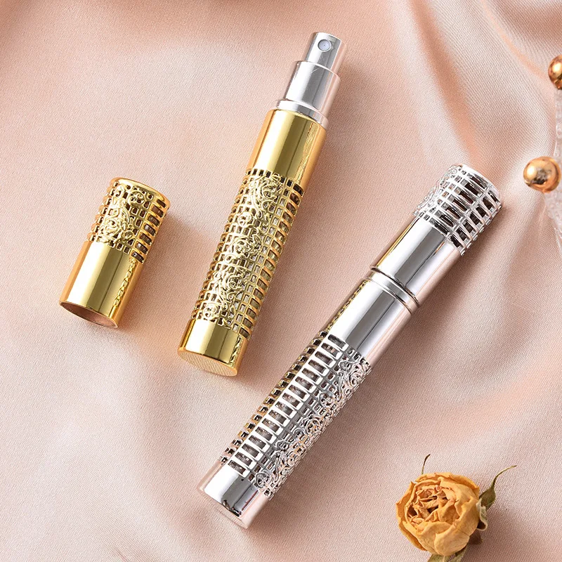 50 個 5 ミリリットル香水スプレーボトルガラス詰め替えボトルポータブルトラベルオイル液体化粧品容器香水アトマイザー