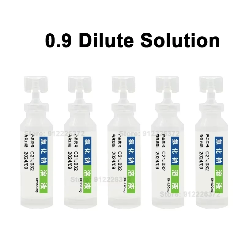 كلوريد الصوديوم الملحي الفسيولوجي للوشم 0.9 حل تنظيف المياه المالحة المميزة 10 مللي التنظيف الخارجي