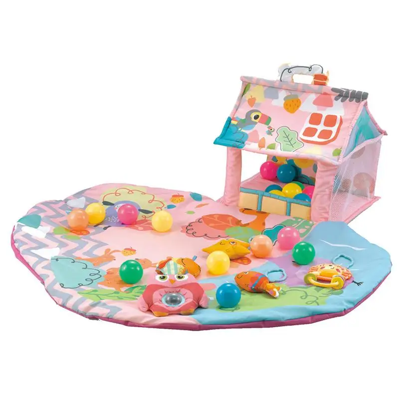 

Activity Gym Play Mat Activity Center Mat With 5 Detachable Toys And 30 Ocean Balls Kid Activity Gym Early Education Play Mat