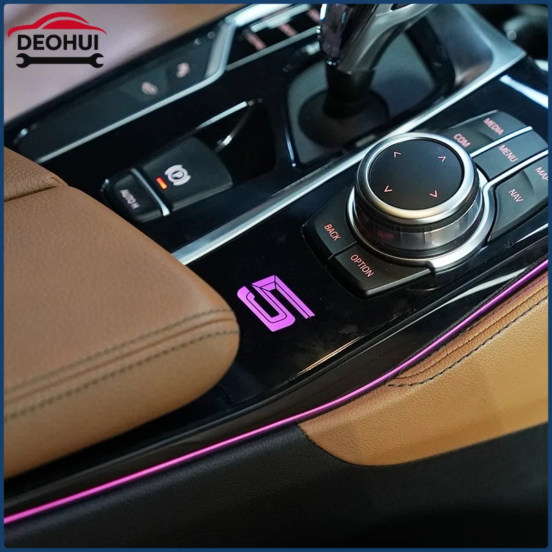 

Center Console Saddle atmosphere Light For BMW5 series G30 G38 2018-2023 Ambient Light Interior Mouldings Decorative Strips