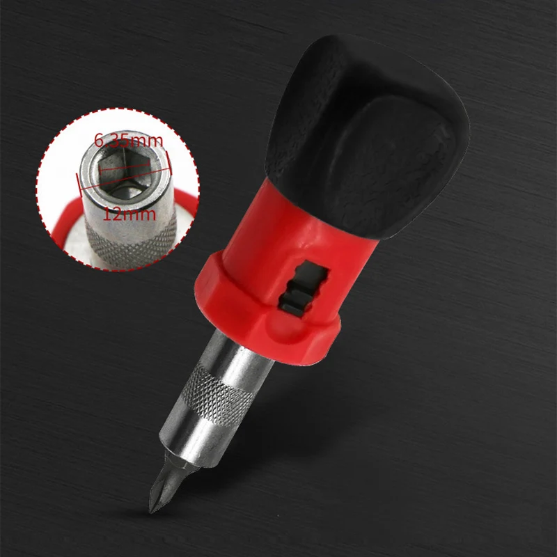 Ratchet Screwdriver Set Short Handle Cross Screwdriver Household Hand Tool Multifunction Magnetic Screwdriver Telescopic Labor