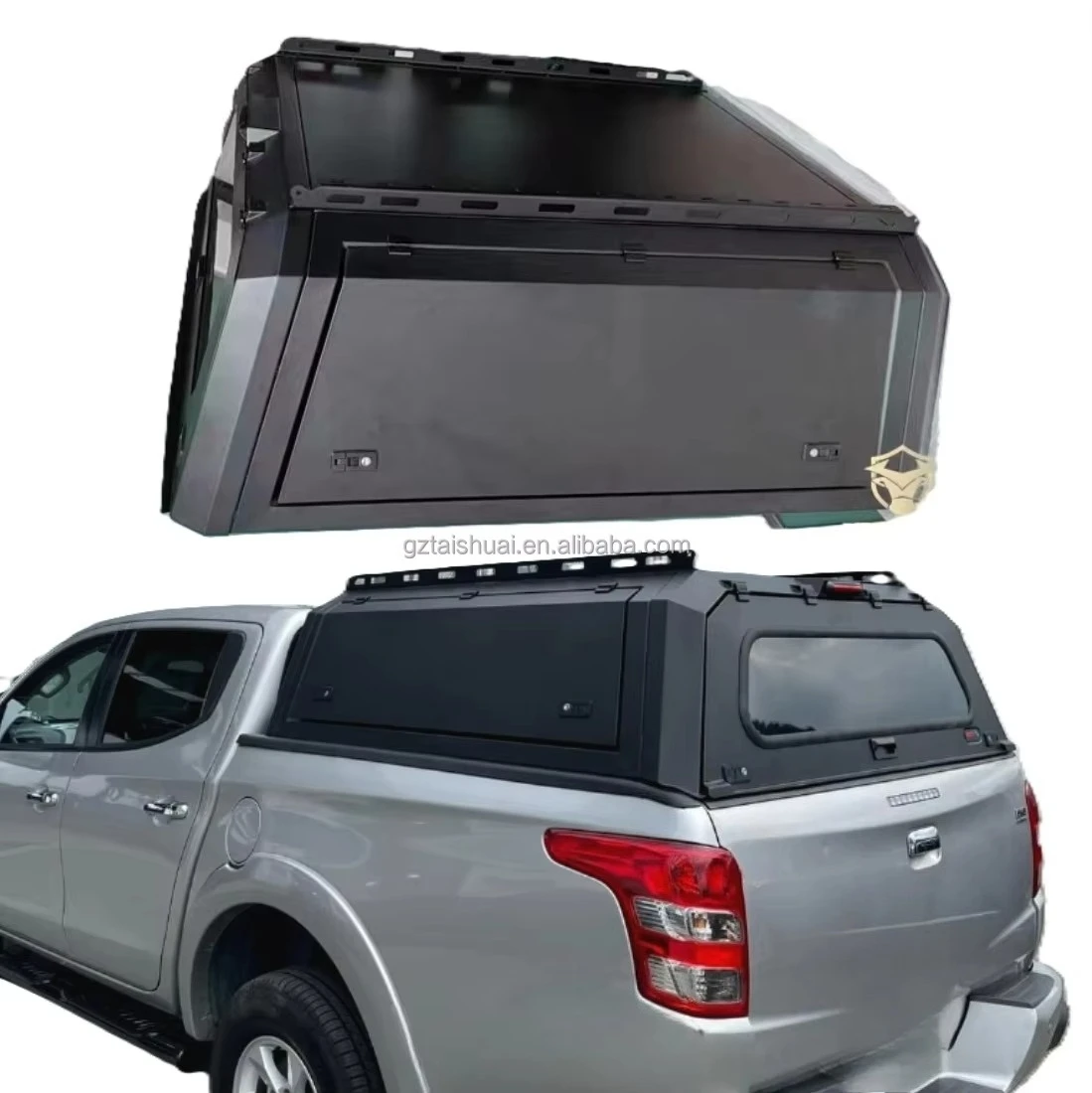 

Топпер для пикапа 4x4, водонепроницаемый железный стальной навес, жесткий верх для Triton L200 MR MQ Strada 2015 2019 2021 2023, Hardtop