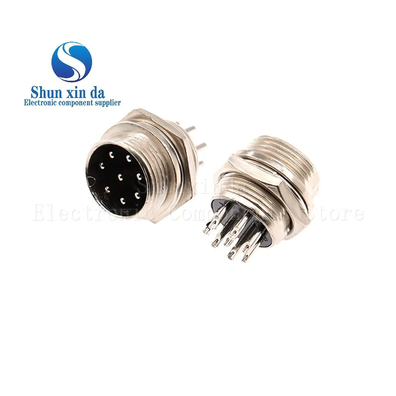 1Set Docking type GX16 2Pin 3Pin 4Pin 5Pin 6Pin 7Pin 8Pin Male & Female Docking Aviator Aviation Plug Socket Circular Connector