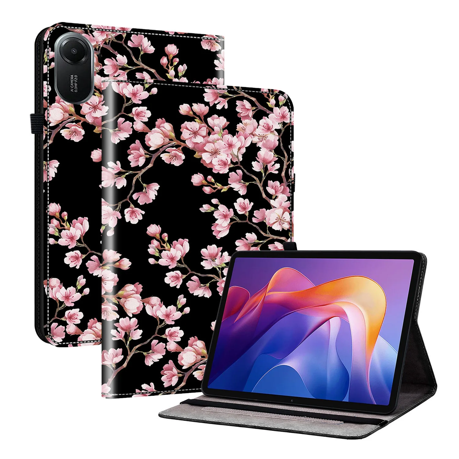 

Case for Xiaomi Redmi Pad 2 11 inch 2025 SE 11" Pad 6 Pro Soft TPU Back Shell Viewing Angle Tablet Cover with Card Slot
