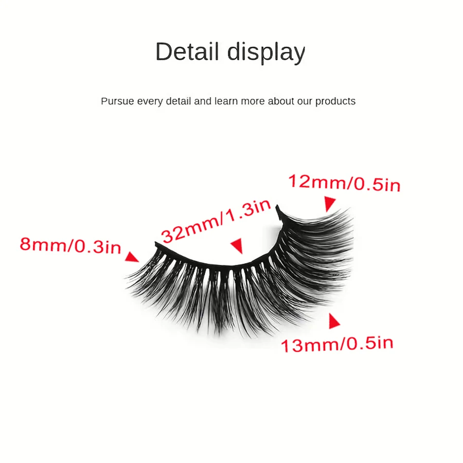 3 أزواج من أقلام تحديد العيون المغناطيسية للرموش الصناعية، قلم كحل لزج مجعد، مناسب لمكياج مسرح الحفلات والمهرجانات #3