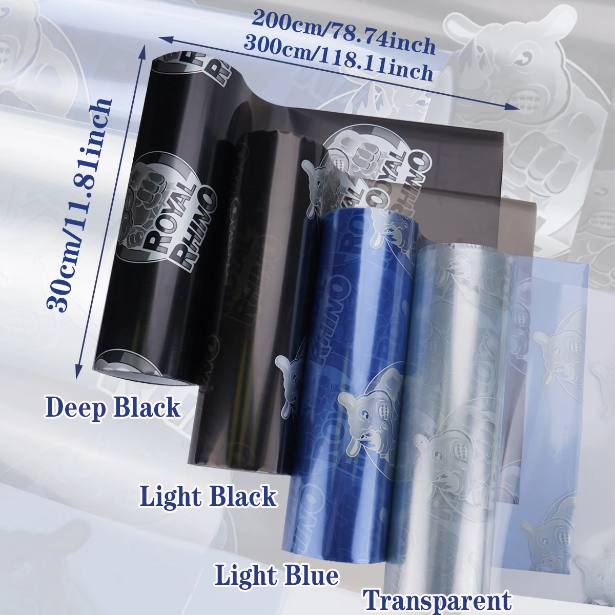 High Quality Pvc Car Headlight Film Fog Light Taillight Film Scratch Resistant Selfadhesive Film for Car Decoration Accessories