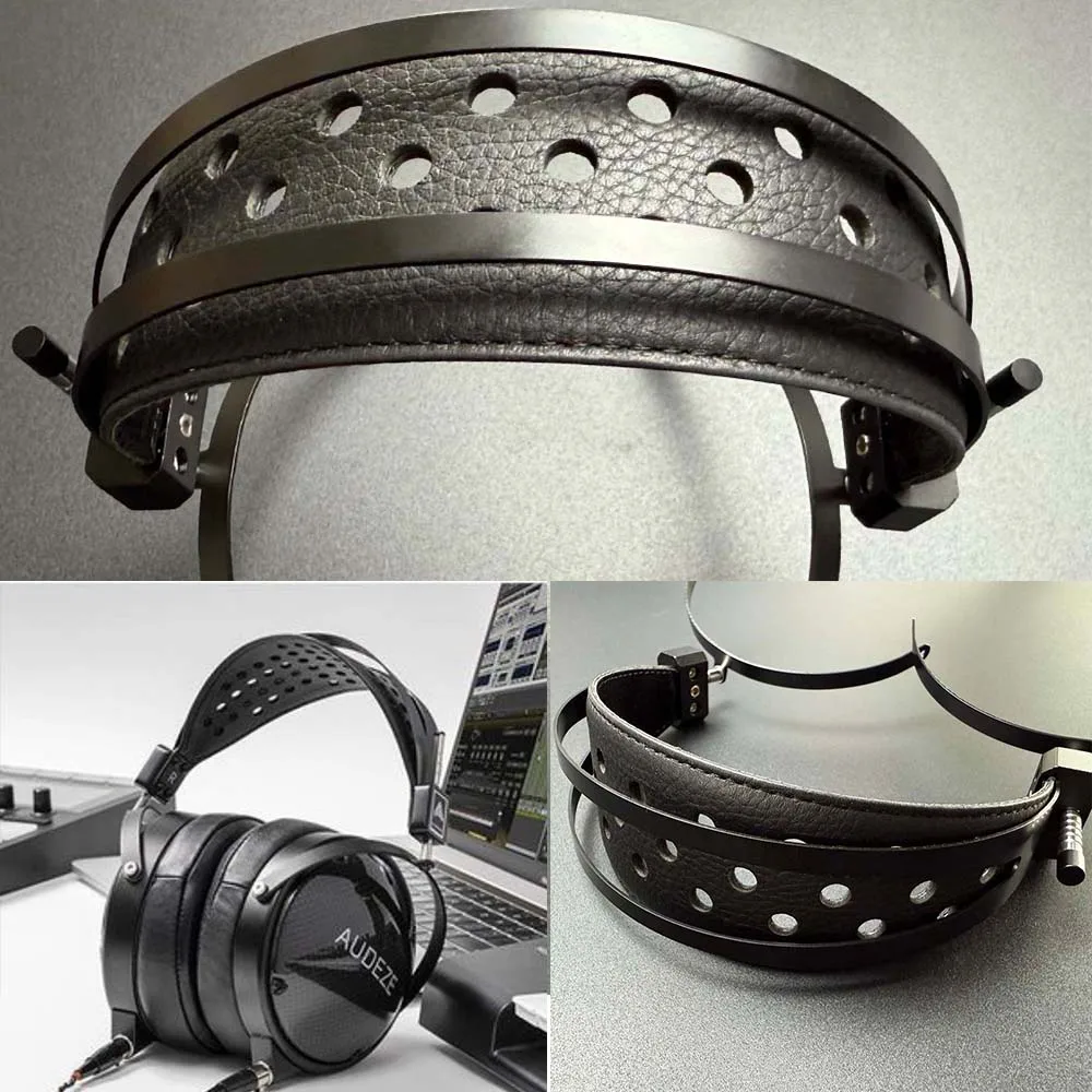 

Real Leather Metal Headband Compatible with Monolith M1060 M1060c M1070C M1570 M560 Planar Magnetic Headphones