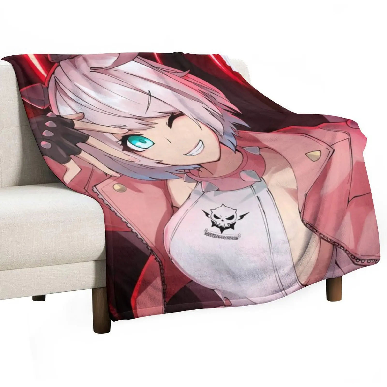 Guilty Gear Elphelt Valentine Throw Blanket Blankets For Bed Decoratives blankets ands Blankets