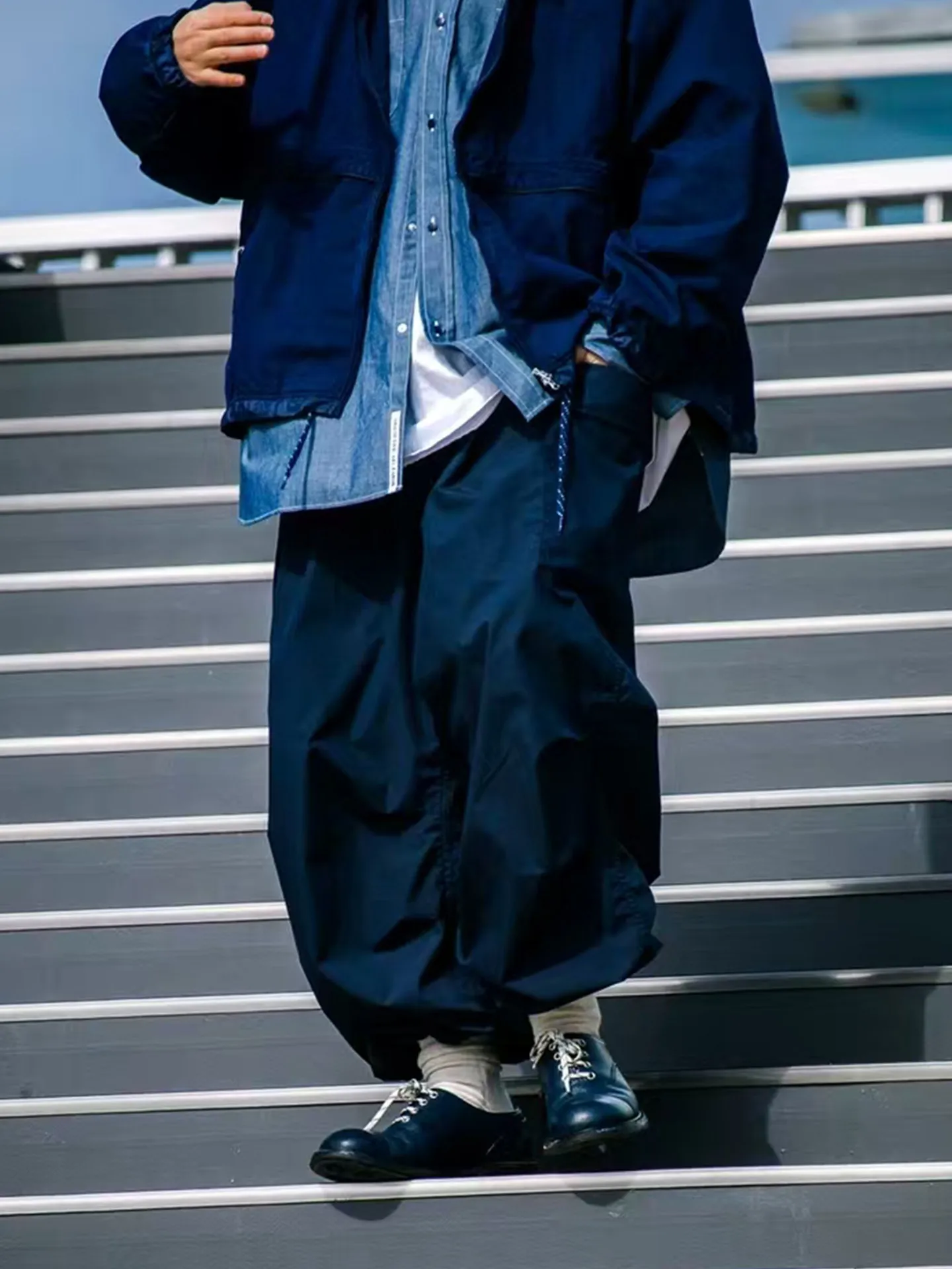 

Мужские и женские рабочие брюки в японском стиле, ветрозащитные и водонепроницаемые, повседневные длинные брюки для активного отдыха